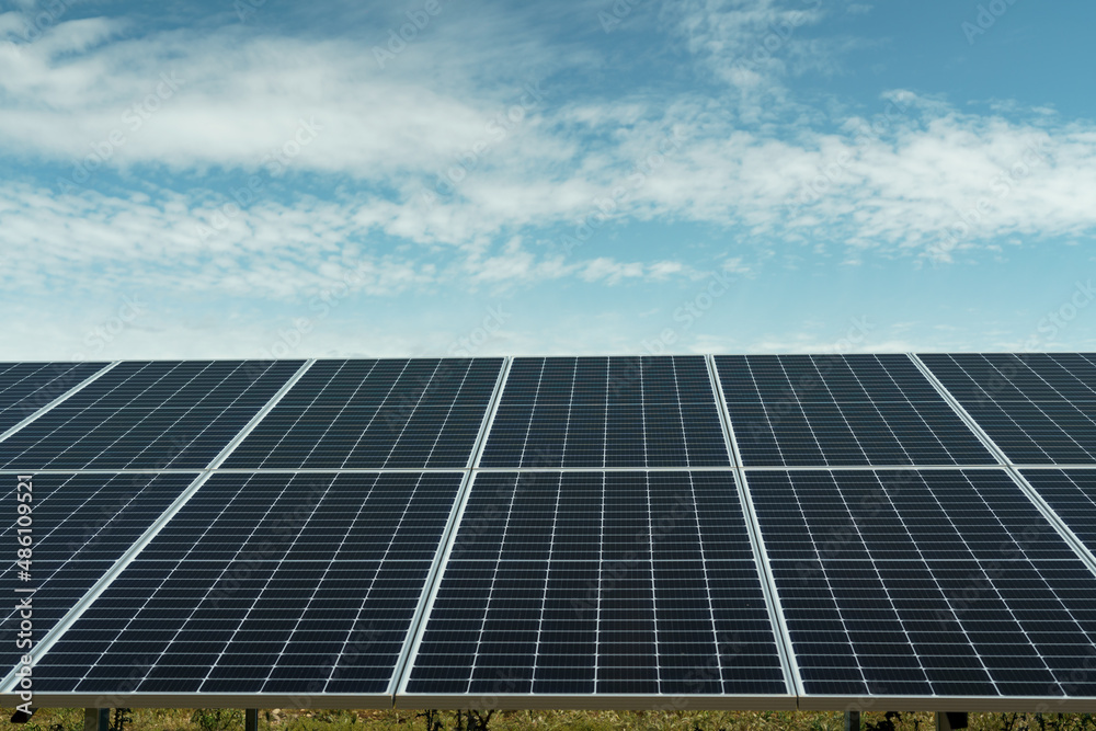 Field of solar panels to generate green and sustainable energy for the industries in the area. Field of solar panels to generate green and sustainable energy for the industries in the area.