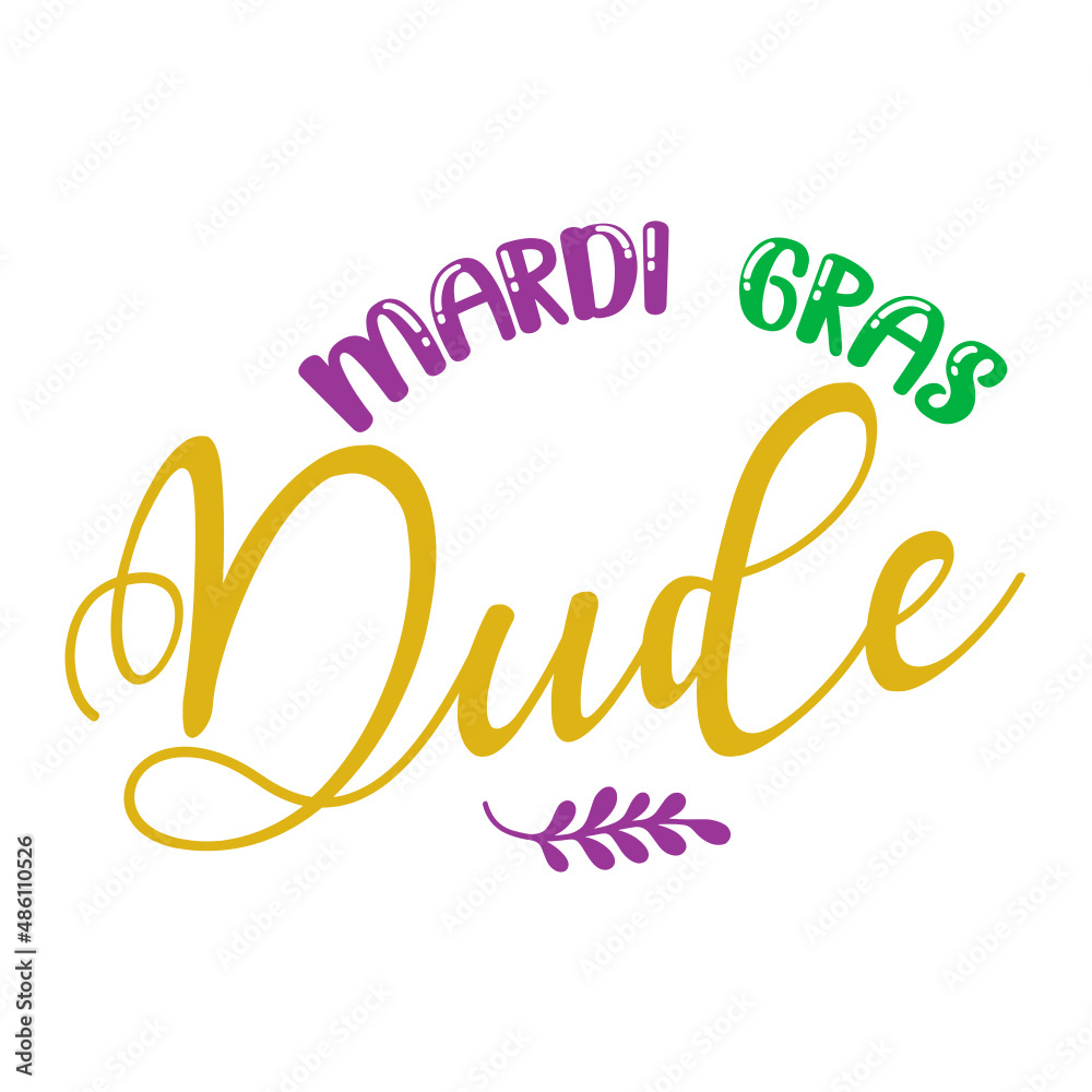 Naklejka premium Mardi Gras Dude svg