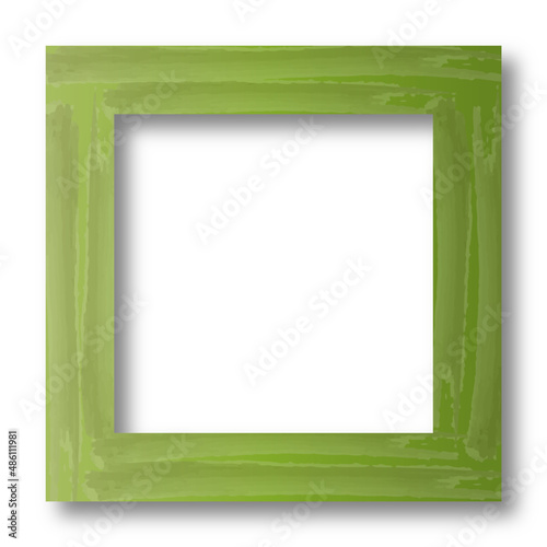 Light green photo frame.