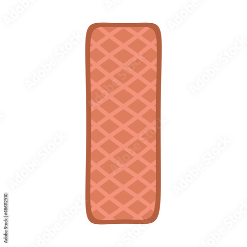 delicious wafer cookie