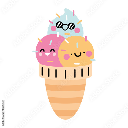cute ice cream kawaii