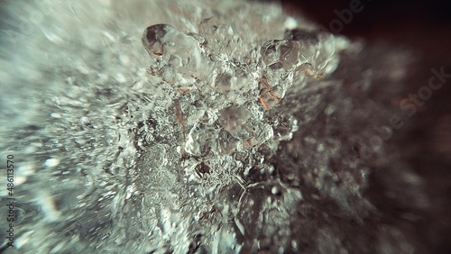 water drops on a glass