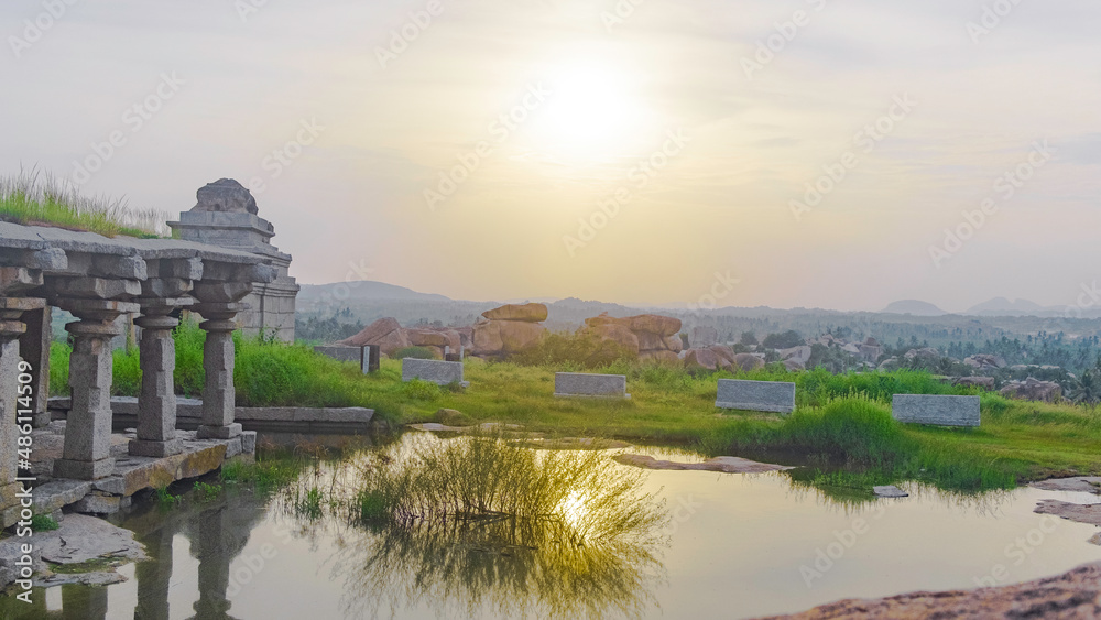 Obraz premium Sunset at Hampi