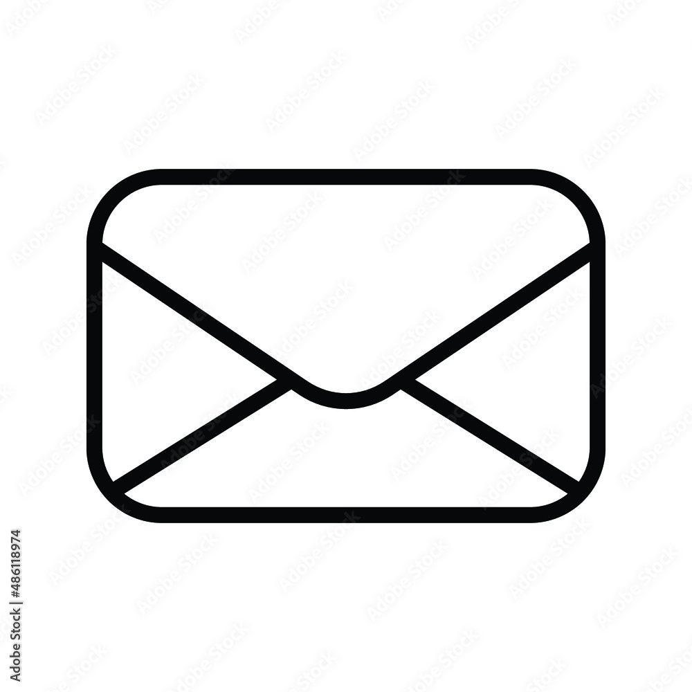 Mail icon, envelope icon, Message icon vector for web, computer and mobile app Mail icon, envelope icon, Message icon vector for web, computer and mobile app