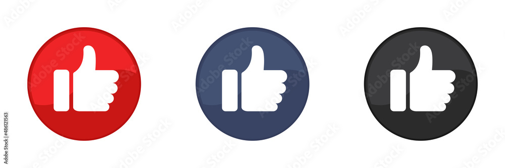 Thumb up, social media web design. Modern icons isolated on white background. Thumb up, social media web design. Modern icons isolated on white background.