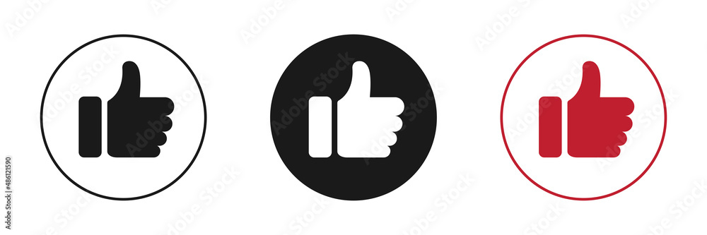 Thumb up, social media web design. Modern icons isolated on white background. Thumb up, social media web design. Modern icons isolated on white background.