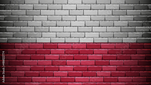 EPS10 Vector Patriotic background with Poland flag colors.