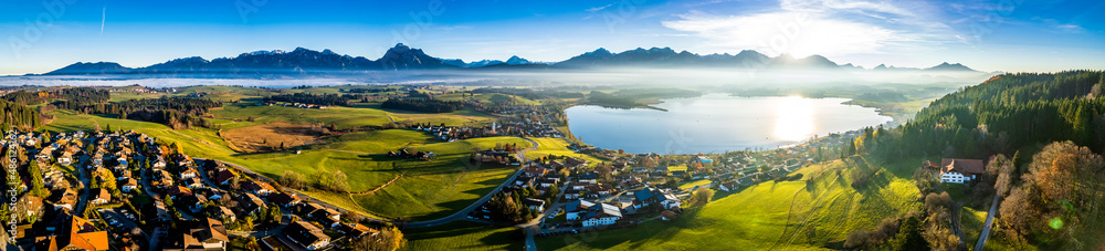Fototapeta premium lake Hopfensee near Fuessen - bavaria