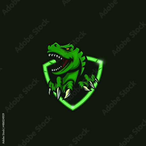 dinosaurs t-rex logo esport vector illustration mascot  © Agus