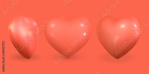 Heart Icon. Valentine's Day.Heart background.Vector Illustration