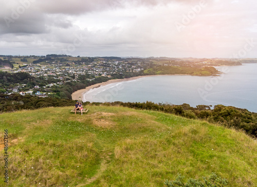 Hilltop view far north New Zealand 
