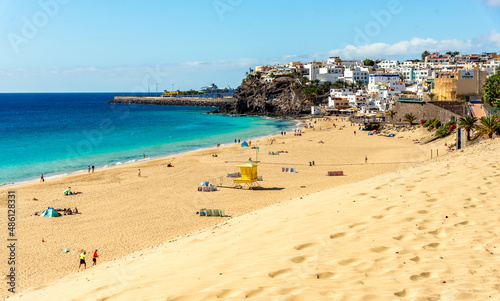 Beach in  Morro Jable, Fuerteventura, Spain 