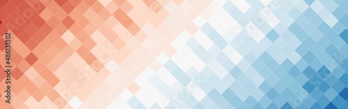 Abstract colorful gradient mosaic banner background. Vector illustration.