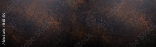 Grunge brown ginger abstract rustic concrete blank background or backdrop with space for text, rusty old stone texture template wall surface drops and sprays for design copy space 