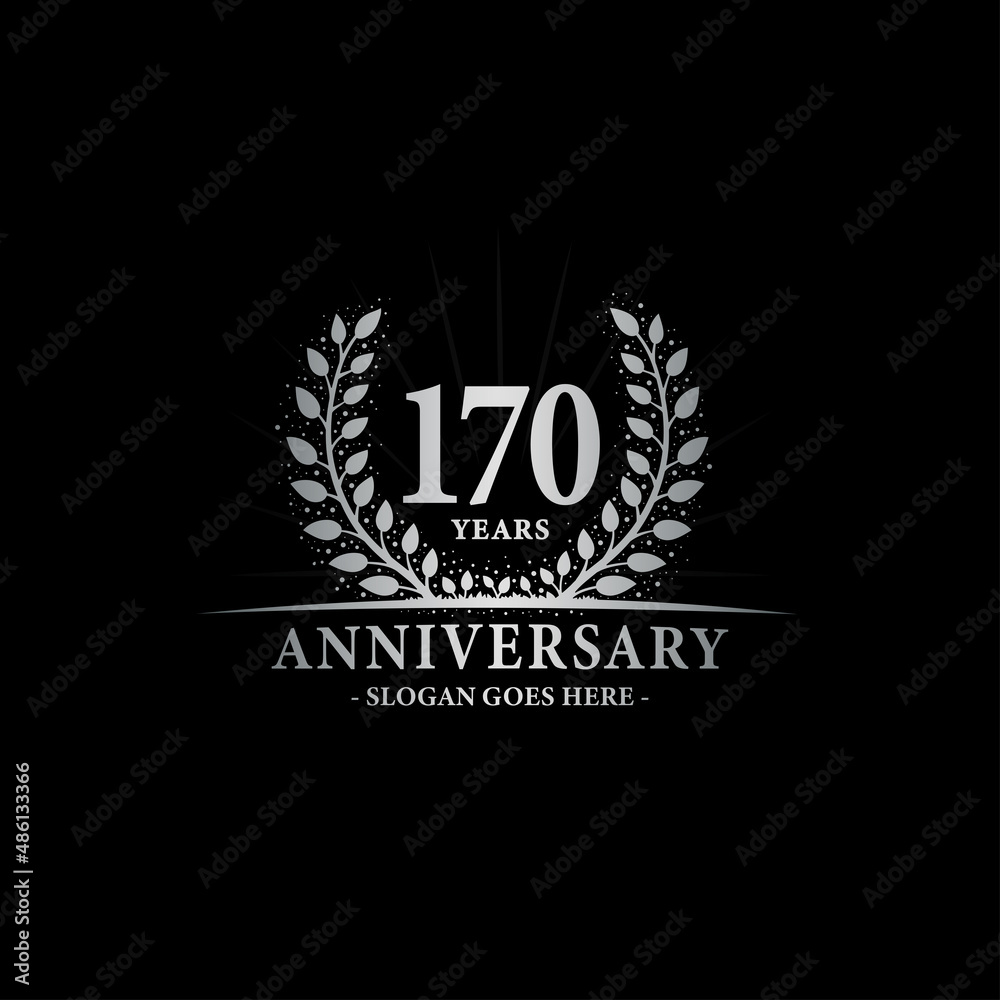 170 years anniversary logo. Vector and illustration.