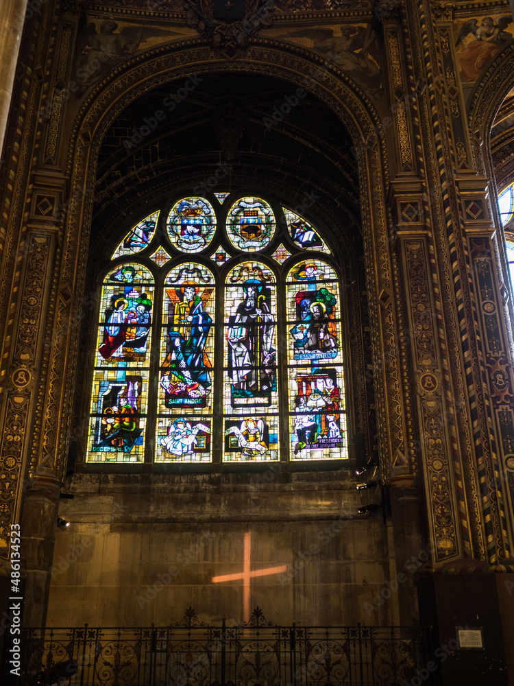Saint-Eustache church stained glass windows