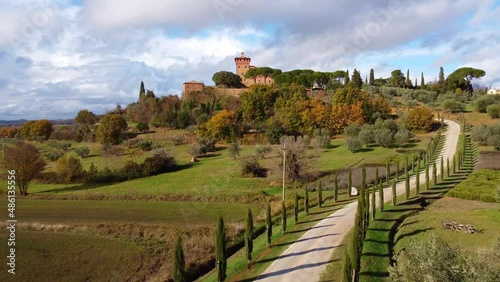 Amazing Tuscany - the typical view over the rural landscapes
