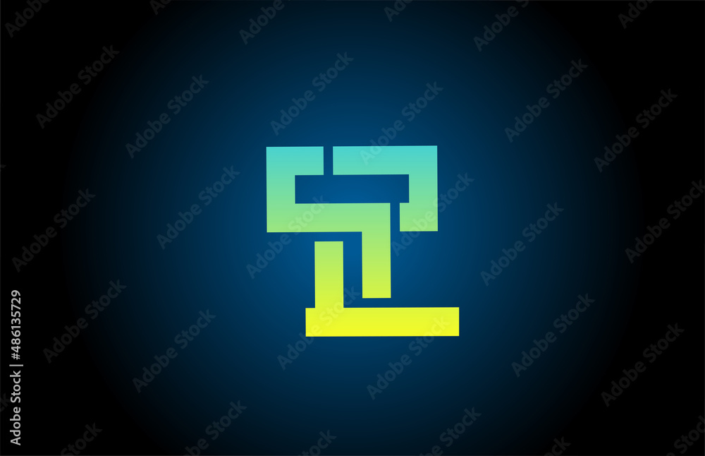green line alphabet T letter logo icon design. Creative template for company and business green line alphabet T letter logo icon design. Creative template for company and business