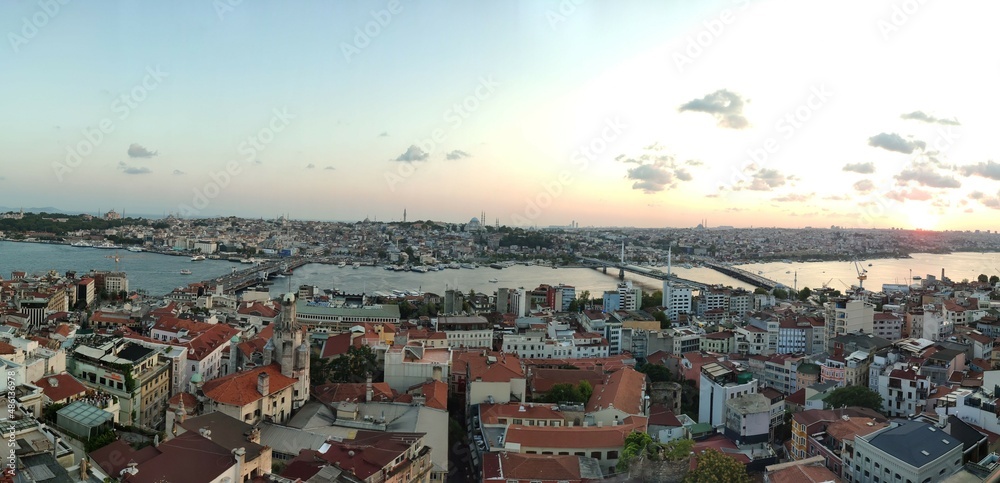 bridge and estuary view of istanbul