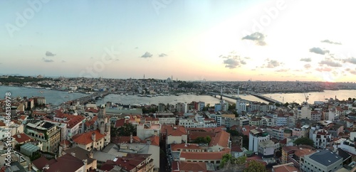 bridge and estuary view of istanbul