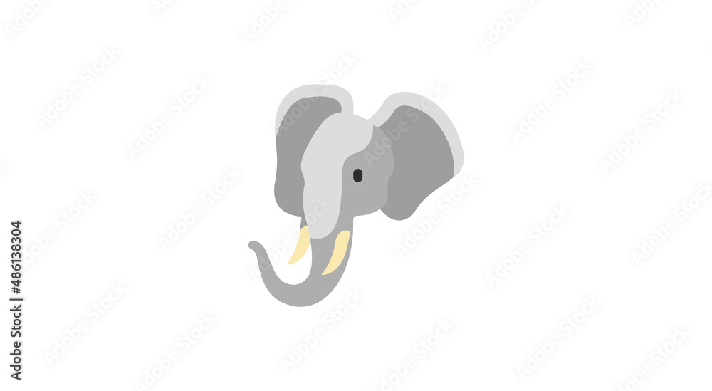 Elephant vector flat icon. Isolated elephant emoji illustration
Elephant vector flat icon. Isolated elephant emoji illustration