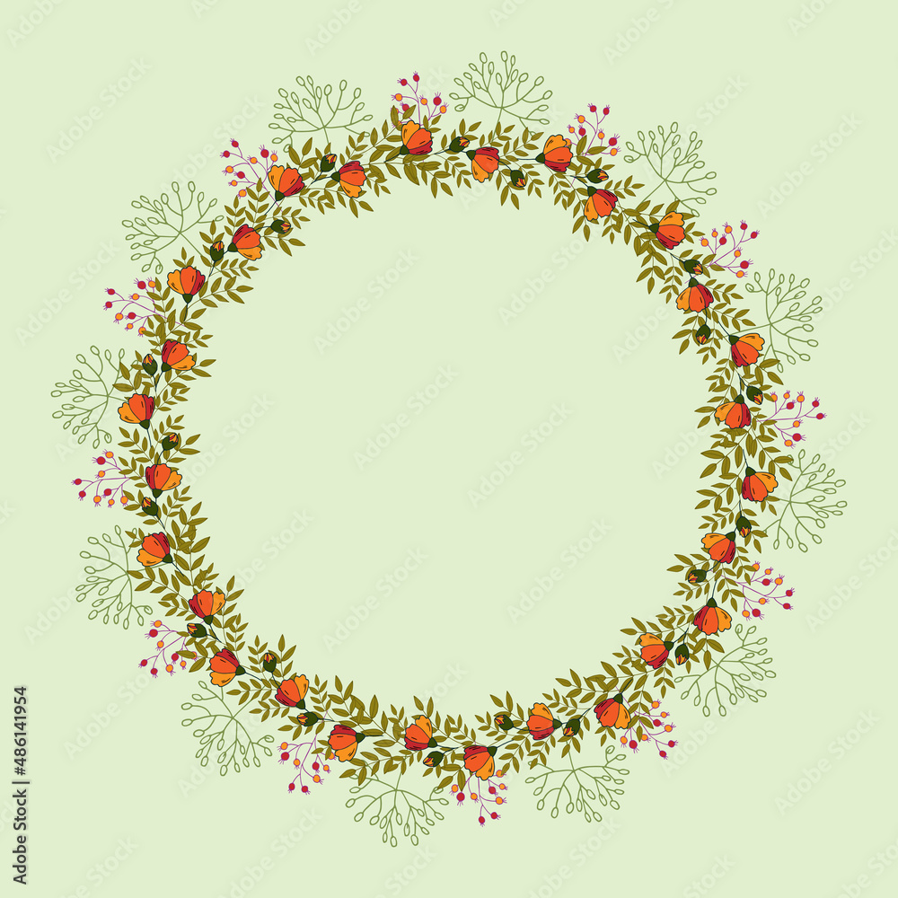 wreath of flowers