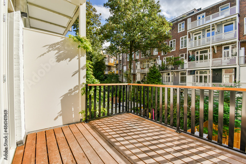 Design of modern balcony in residential hause Fototapet