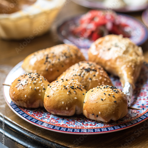 Savoury central Asian Pastry with Meat Filling, Uzbek Samsa