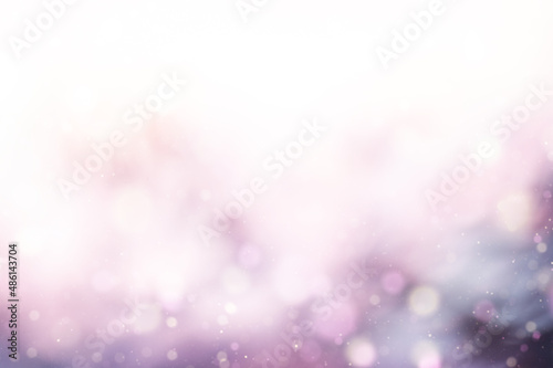 Pink gradient light blurry bokeh background.Glitter and glow circle pattern. Defocused .Art of light