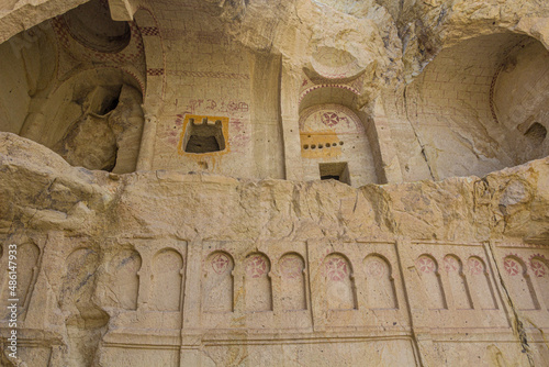 Dark Church (Karanlik Kilise) ruin in Goreme open air museum in Cappadocia, Turkey