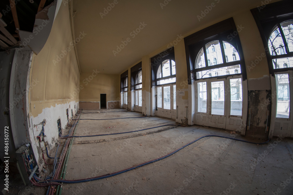 Fototapeta premium Abandoned Palace in Budapest Hungary