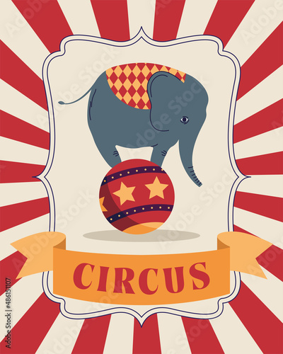 circus elephant poster