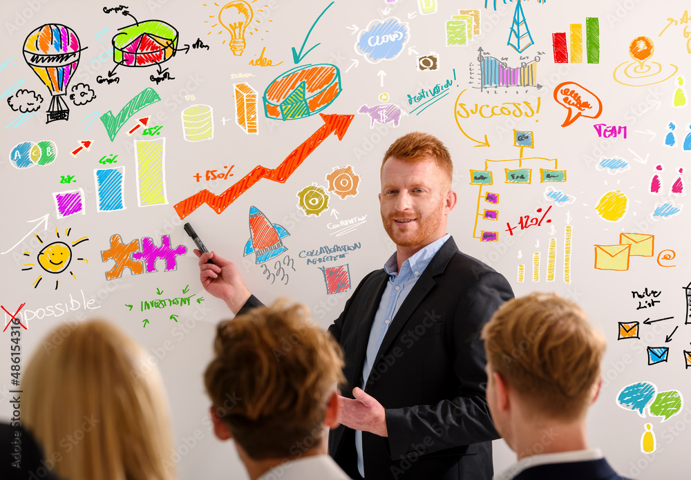 Business people that work together on new projects Business people that work together on new projects