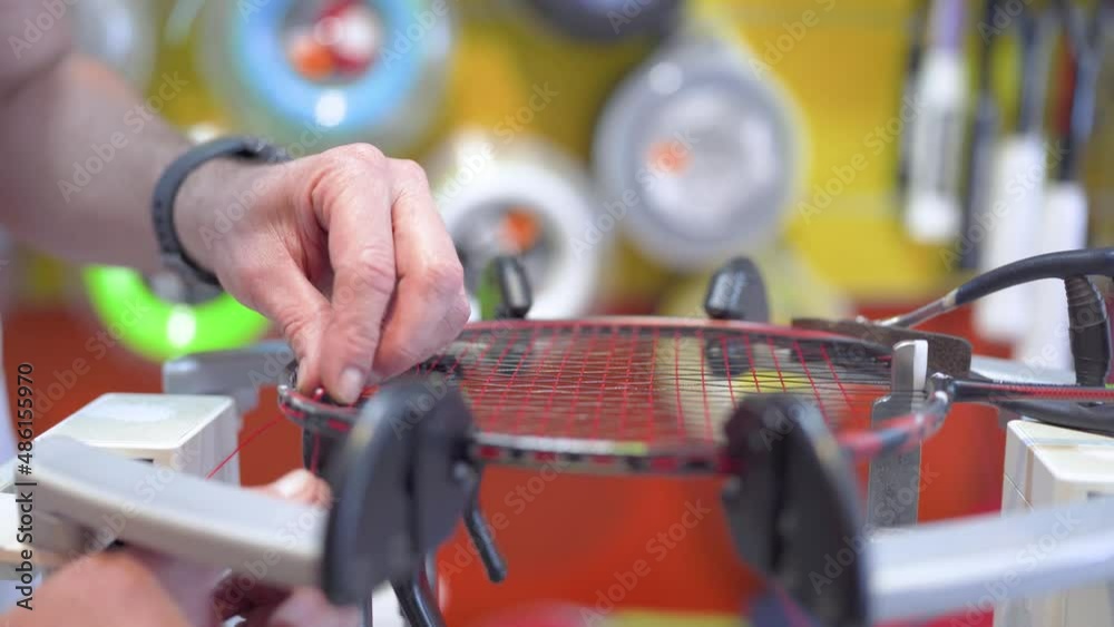 manual stringing of a badminton racket in service manual stringing of a badminton racket in service