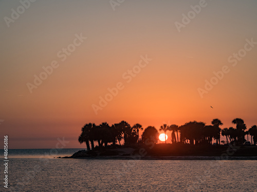 Florida sunset at the beach USA