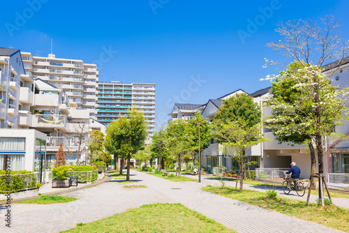 Obraz na płótnie 住まい・暮らし・街イメージ 多摩ニュータウン w salonie
