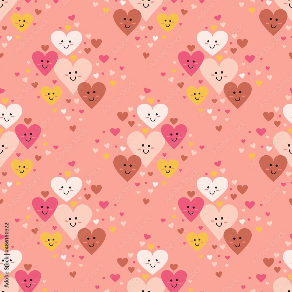 cute heart seamless background for fabric pattern for valentine's day cute heart seamless background for fabric pattern for valentine's day