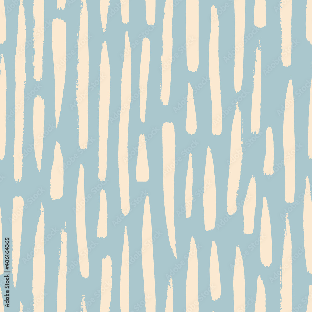 Hand drawn vector seamless pattern, abstract shapes. Stripes are randomly scattered repeating elements. Blue background for design. Hand drawn vector seamless pattern, abstract shapes. Stripes are randomly scattered repeating elements. Blue background for design.