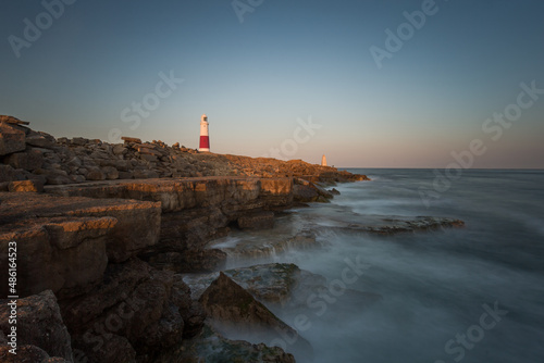 lighthouse at sunset on the coast, Dorset Portland Bill © JTP Photography