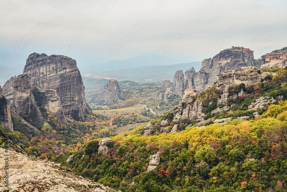 Fototapeta premium The Meteora monasteries, Greece Kalambaka.