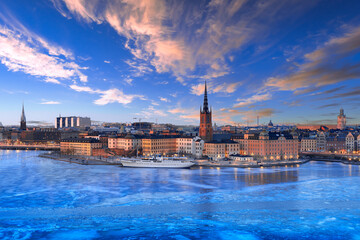 Keuken achterwand Stockholm Winters Stockholm onder sneeuwdek  © Alexander