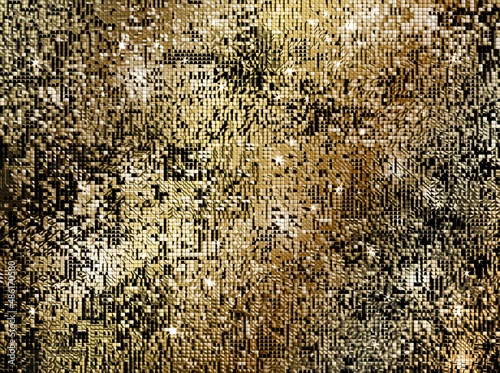 Gold abstract shine glitter sequins celebration background