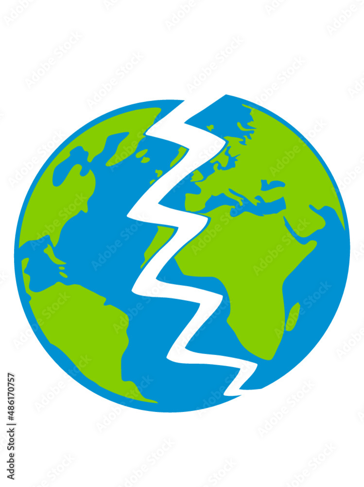 Zerstörte Erde Design 