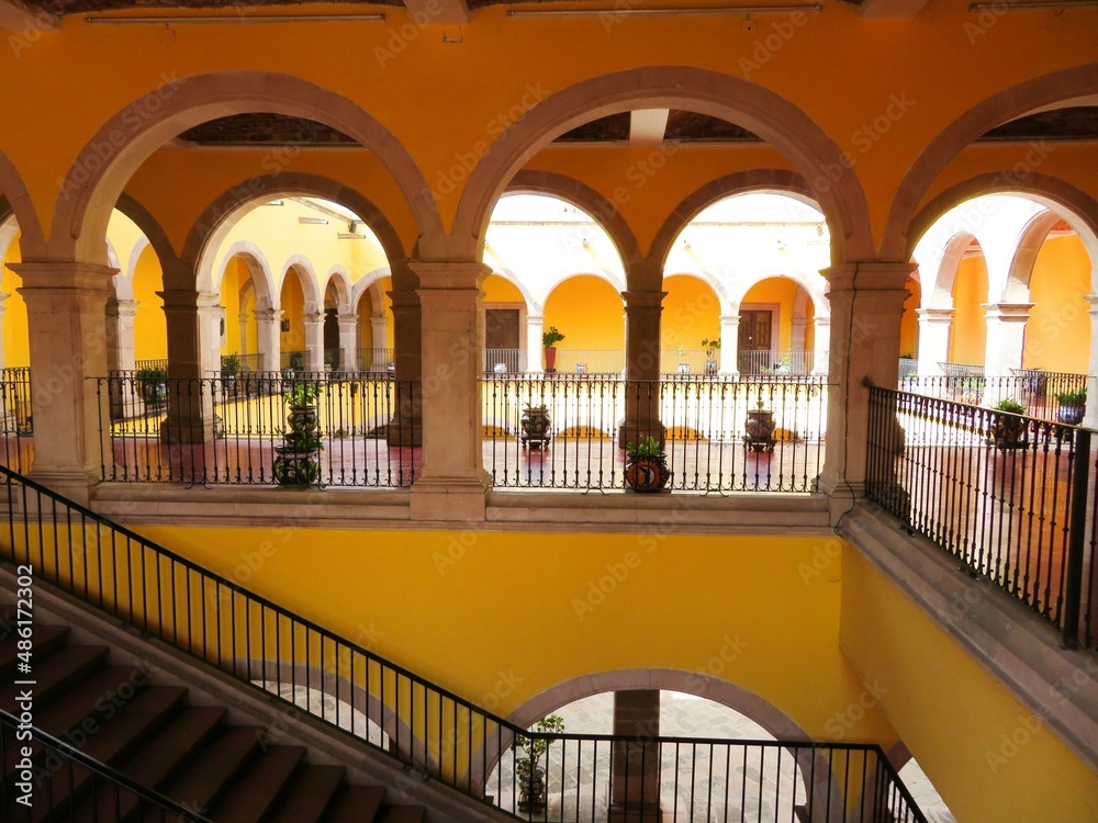 traditional mexican colonial manor-hacienda