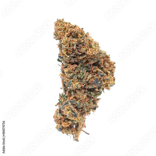 Marijuana Cannabis bud on white background