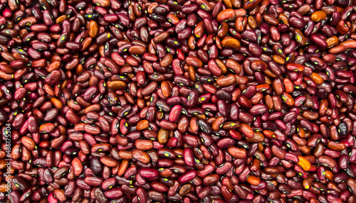 Pile of red beans.