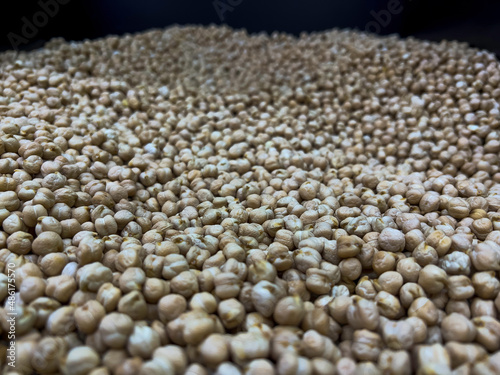 Pile of Garbanzo Beans.