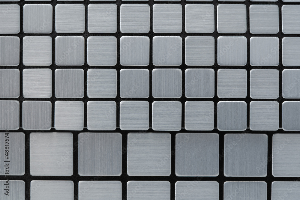 Naklejka premium 背景素材 金属 タイル