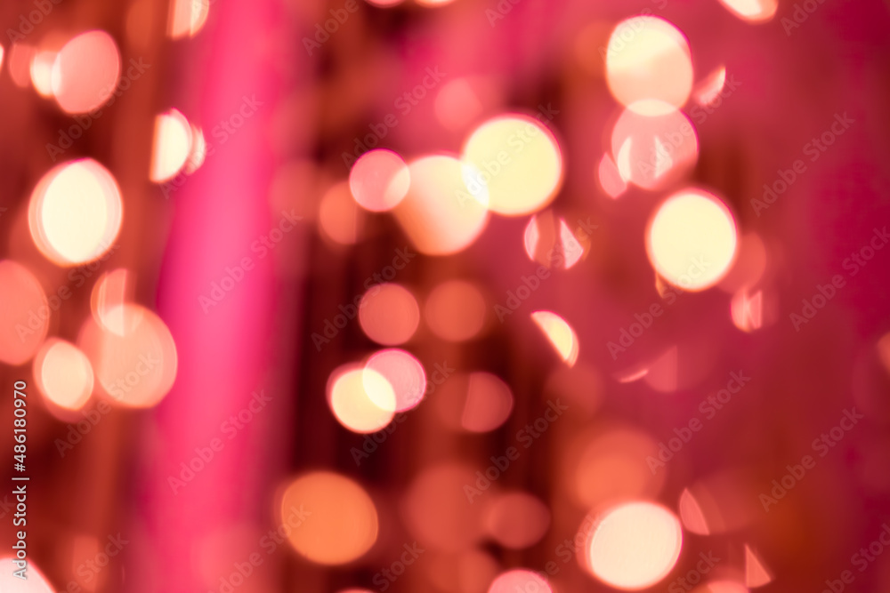 Abstract red bokeh with black background