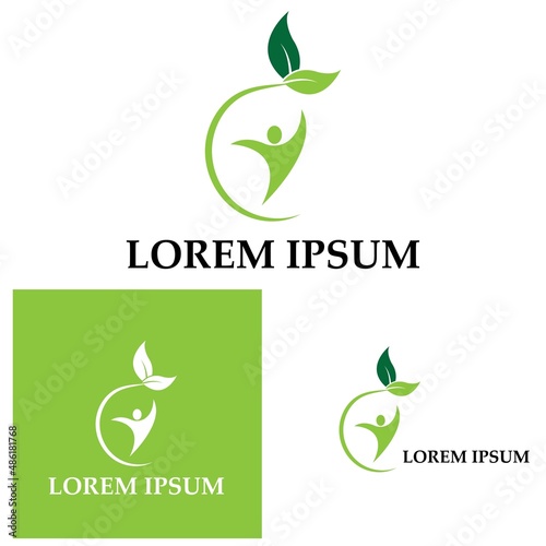 Human Healthy Life Logo template vector icon
